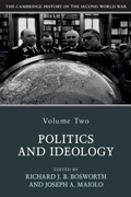 Cover: The Cambridge History of the Second World War: Volume 2, Politics and Ideology - Cambridge University Press