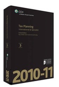 Cover: Tax Planning - International and Specialist 2010-2011 - CCH, A Wolters Kluwer Business