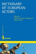 Abbildung von: Dictionary of European actors - Éditions Larcier