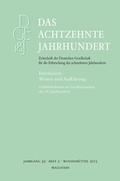 Cover: Emotionen, Wissen und Aufkl&auml;rung - Wallstein