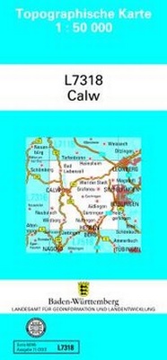 Abbildung von: L7318 Calw - Landesamt für Geoinformation und Landentwicklung Baden-Württemberg (LGL)