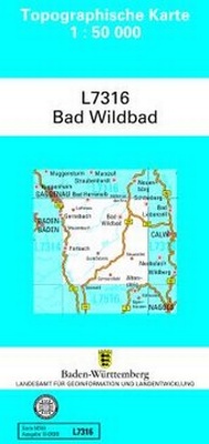 Abbildung von: L7316 Bad Wildbad - Landesamt für Geoinformation und Landentwicklung Baden-Württemberg (LGL)