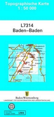 Abbildung von: L7314 Baden-Baden - Landesamt für Geoinformation und Landentwicklung Baden-Württemberg (LGL)