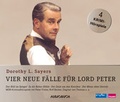 Cover: Vier neue F&auml;lle f&uuml;r Lord Peter (Das Bild im Spiegel, In Ali Babas H&ouml;hle, Der Zank um den Knochen, Der Mann ohne Gesicht) - steinbach sprechende b&uuml;cher