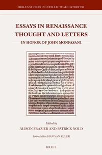 Enlarge image Cover: Essays in Renaissance Thought and Letters - Brill