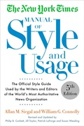 Cover: The New York Times Manual of Style and Usage, 5th Edition - Three Rivers Press