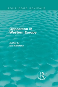 Abbildung von: Opposition in Western Europe - Routledge