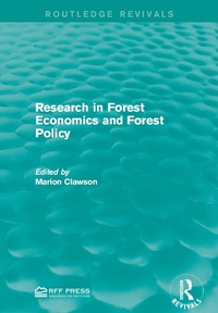 Abbildung von: Research in Forest Economics and Forest Policy - Routledge
