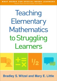 Enlarge image Cover: Teaching Elementary Mathematics to Struggling Learners - Guilford Press