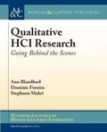 Cover: Qualitative HCI Research - Morgan and Claypool Life Sciences
