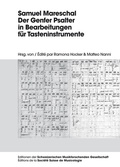 Cover: Samuel Mareschal - Der Genfer Psalter in Bearbeitungen f&uuml;r Tasteninstrumente - Peter Lang Verlag