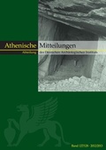 Cover: Mitteilungen des Deutschen Arch&auml;ologischen Instituts, Athenische Abteilung - Mann, Gebr.