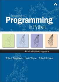 Enlarge image Cover: Introduction to Programming in Python - Addison Wesley