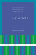 Bild: Law at Work: Studies in Legal Ethnomethods - Oxford University Press, USA