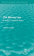 Cover: The Mining Law - Routledge