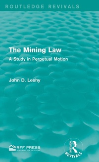 Enlarge image Cover: The Mining Law - Routledge