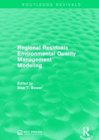 Enlarge image Cover: Regional Residuals Environmental Quality Management Modeling - Routledge