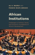 Cover: African Institutions - Rowman & Littlefield Publishers
