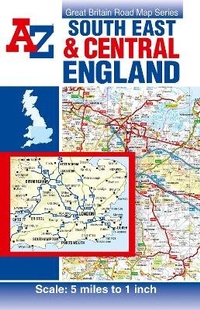 Abbildung von: South East & Central England Road Map - Geographers' A-Z Map Co Ltd