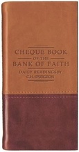 Cover: Chequebook of the Bank of Faith - Tan/Burgundy - Christian Heritage