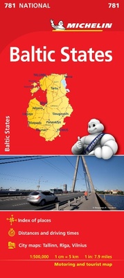 Abbildung von: Baltic States - Michelin National Map 781 - Michelin Editions des Voyages