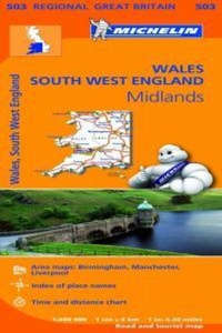 Abbildung von: Wales - Michelin Regional Map 503 - Michelin Editions des Voyages
