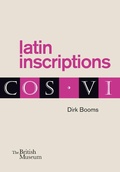 Cover: Latin inscriptions - British Museum Press