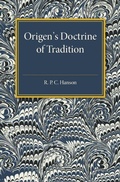 Cover: Origen's Doctrine of Tradition - Cambridge University Press