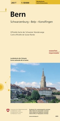 Abbildung von: 243T Bern Wanderkarte - swisstopo