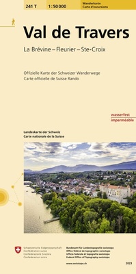Abbildung von: 241T Val de Travers Wanderkarte - swisstopo