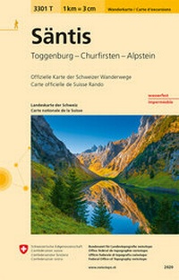 Abbildung von: 3301T Säntis Wanderkarte - swisstopo