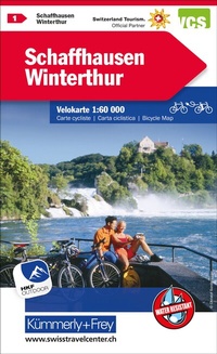 Abbildung von: Kümmerly+Frey Velokarte 1 Schaffhausen, Winterthur 1:60.000 - Hallwag Kümmerly+Frey