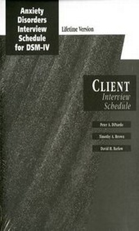 Enlarge image Cover: Anxiety Disorders Interview Schedule Lifetime Version (ADIS-IV-L): Client Interview Schedules - Oxford University Press Inc