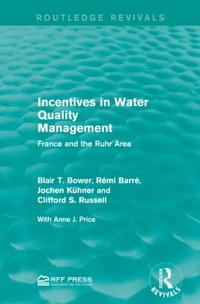 Enlarge image Cover: Incentives in Water Quality Management - Routledge