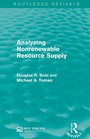 Cover: Analyzing Nonrenewable Resource Supply - Routledge