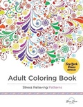 Cover: Adult Coloring Book Stress Relieving Patterns - Blue Star
