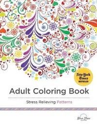 Enlarge image Cover: Adult Coloring Book Stress Relieving Patterns - Blue Star