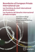 Cover: Boundaries of European Private International Law - Bruylant