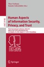 Cover: Human Aspects of Information Security, Privacy, and Trust - Springer