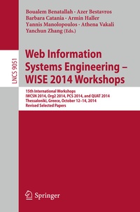 Enlarge image Cover: Web Information Systems Engineering - WISE 2014 Workshops - Springer
