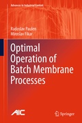 Cover: Optimal Operation of Batch Membrane Processes - Springer