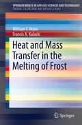 Cover: Heat and Mass Transfer in the Melting of Frost - Springer