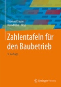 Cover: Zahlentafeln f&uuml;r den Baubetrieb - Springer Vieweg