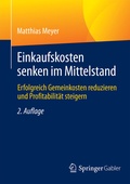 Cover: Einkaufskosten senken im Mittelstand - Springer Gabler