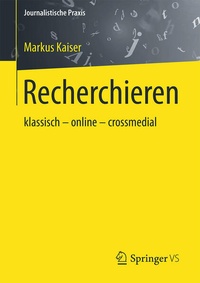 Enlarge image Cover: Recherchieren - Springer VS