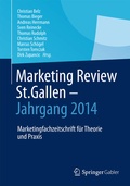 Cover: Marketing Review St. Gallen - Jahrgang 2014 - Springer Gabler