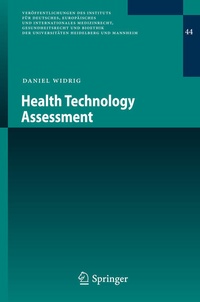 Enlarge image Cover: Health Technology Assessment - Springer