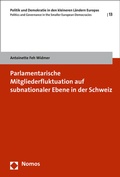 Abbildung von: Parlamentarische Mitgliederfluktuation auf subnationaler Ebene in der Schweiz - Nomos