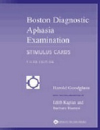 Abbildung von: Boston Diagnostic Aphasia Examination Set: Set of 7 Components - Lippincott Williams and Wilkins
