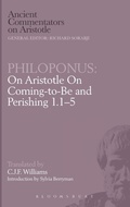 Cover: Coming to be: 1-1. 5 - Bristol Classical Press